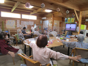 高齢者デイサービスの様子